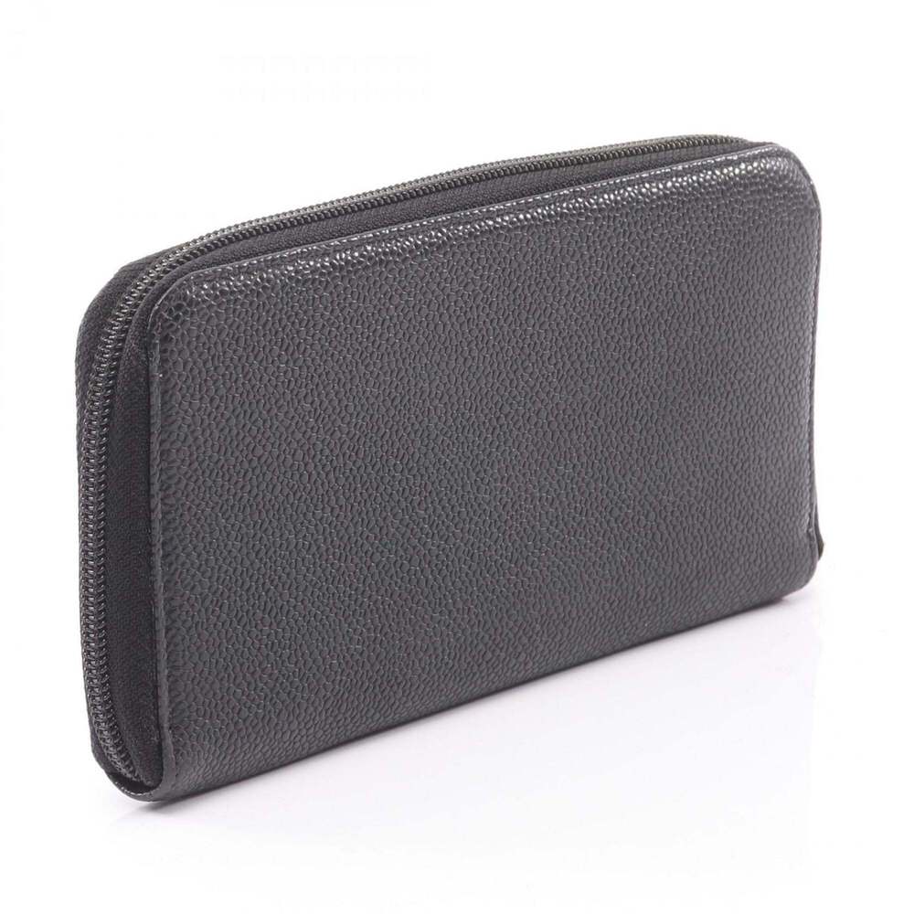 CHANEL Black Leather Logo Wallet - Picture 2 of 9